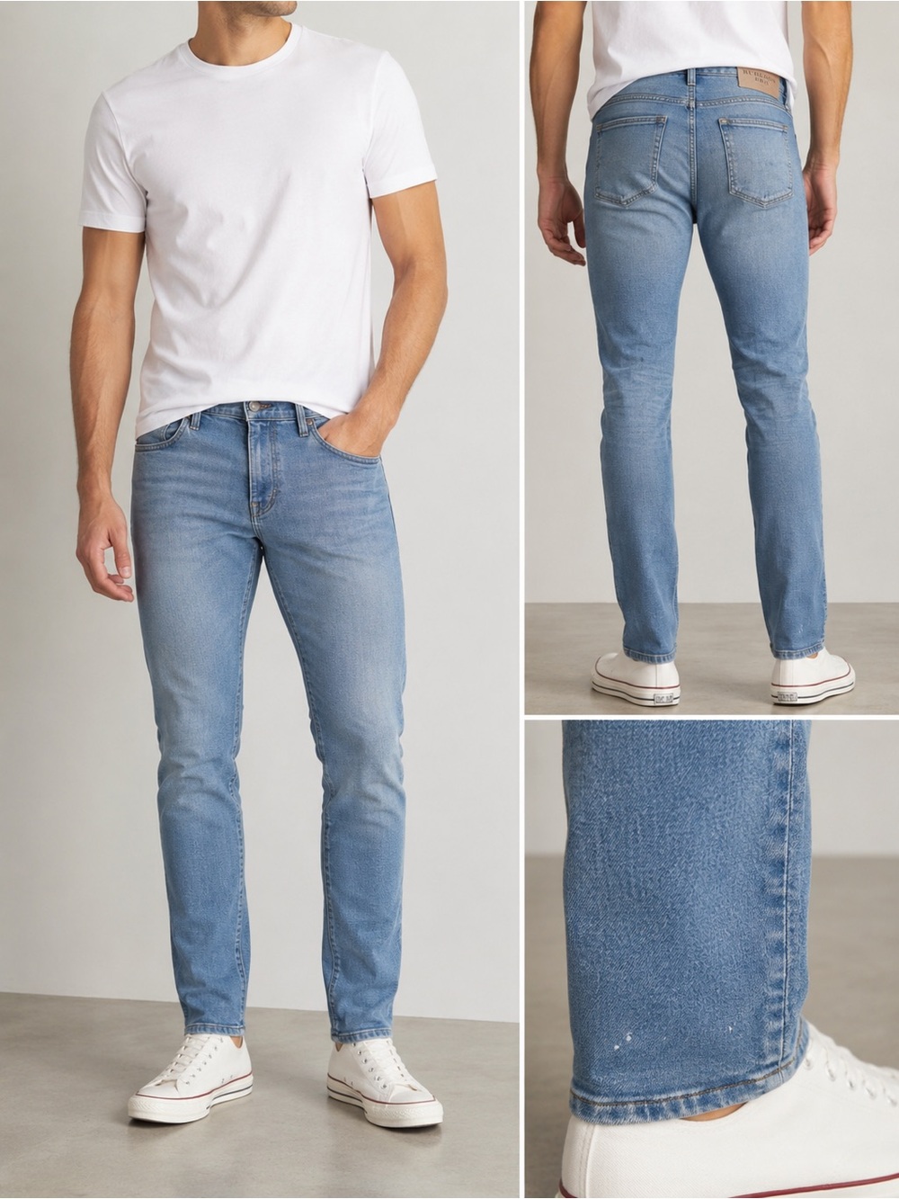Burberry Brit Slim Fit Jeans Light Wash Stretch Denim Men’s 32x32